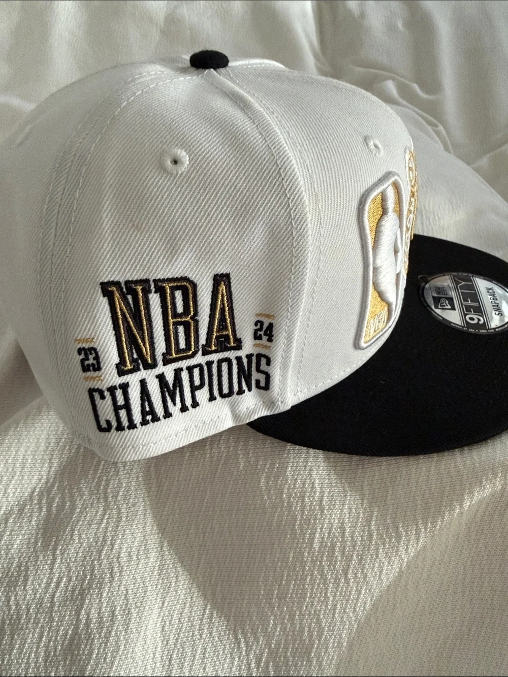 New Era White, Black & Gold Boston Celtics 9FIFTY Snapback Hat